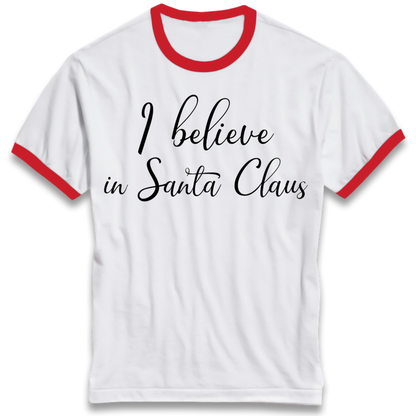 Santa Faith Gift Ringer T-Shirt