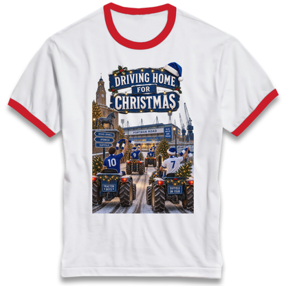 Ipswich Town Christmas Ringer T-Shirt