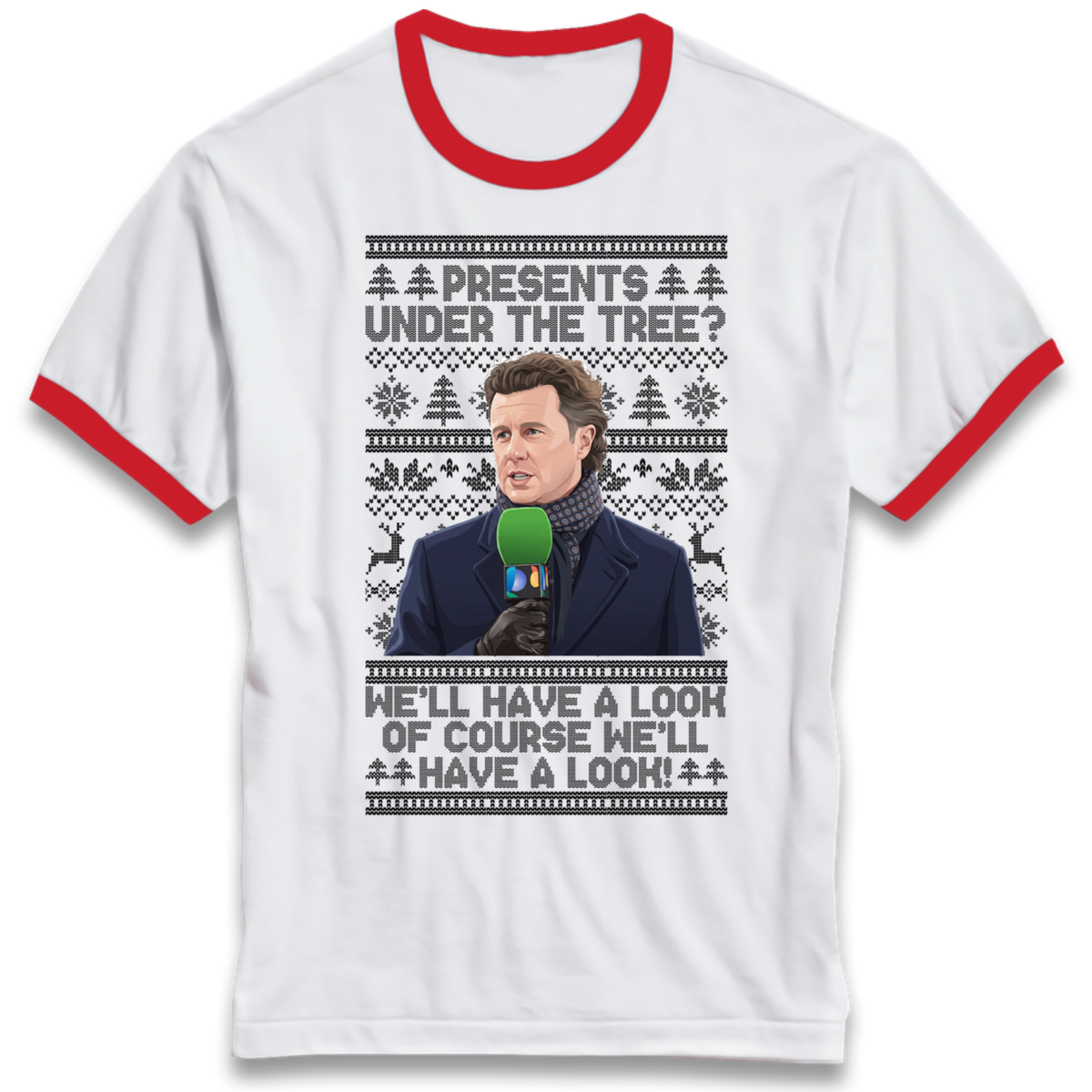 Steve Mcmanaman Christmas Ringer T-Shirt