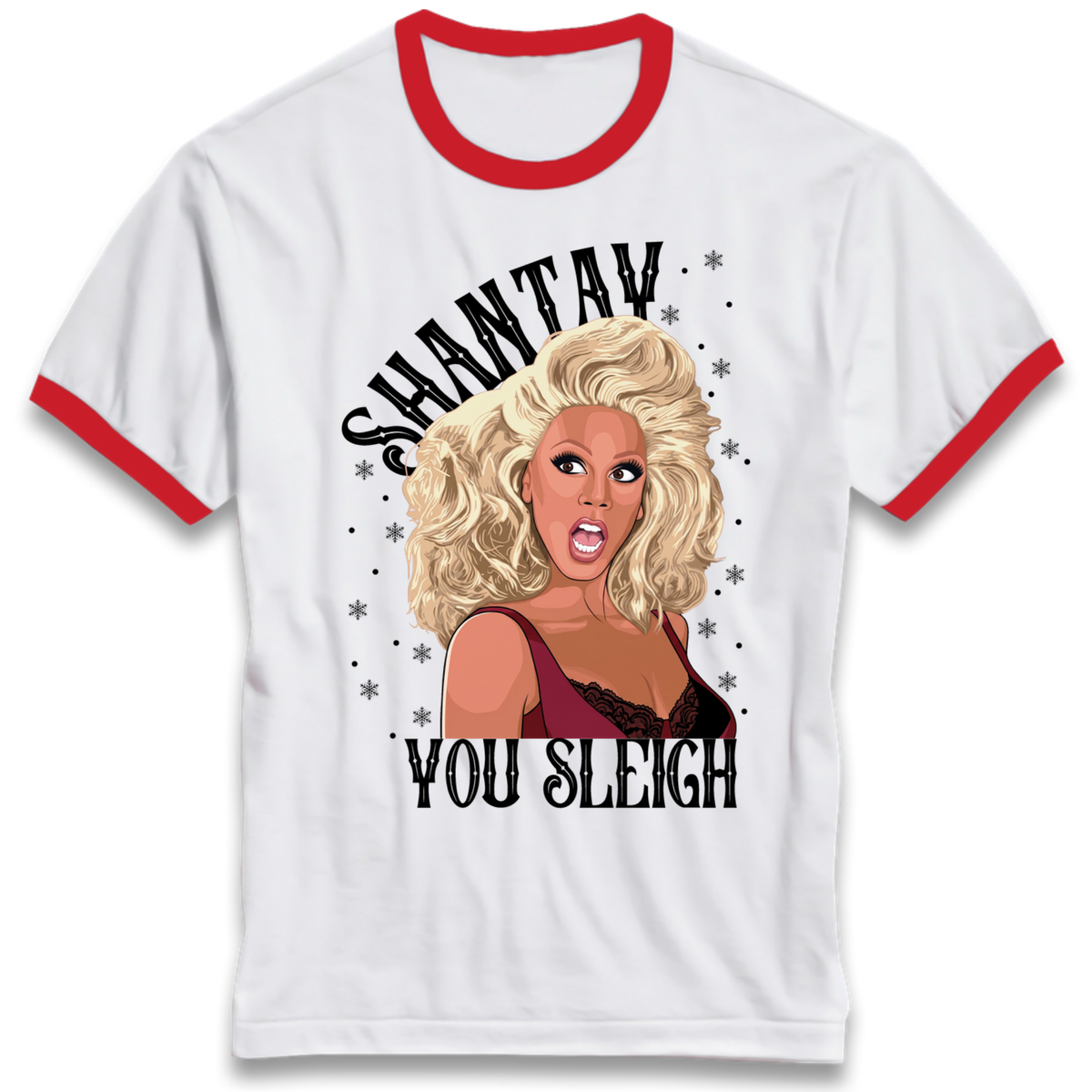 drag christmas clothing Ringer T-Shirt
