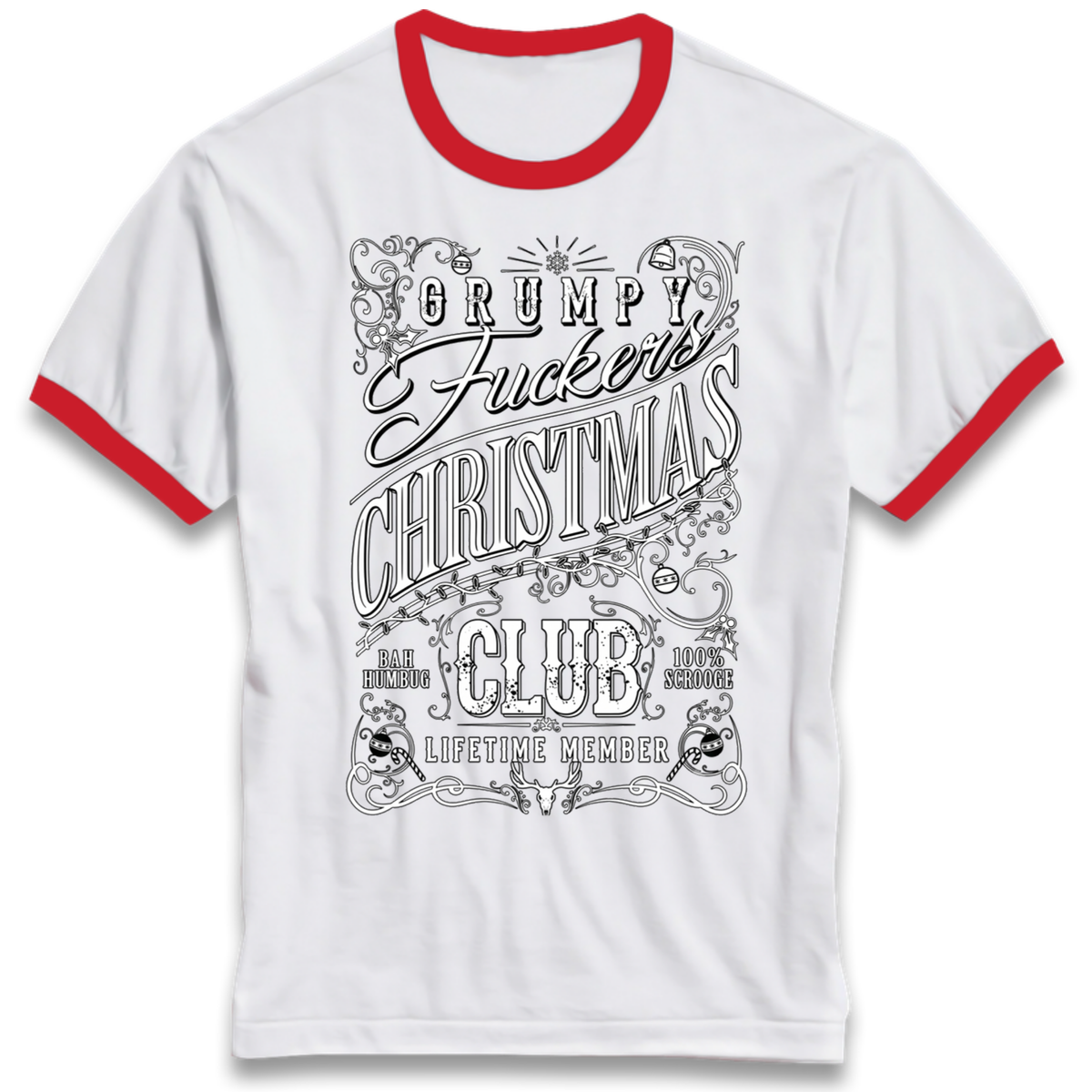 Christmas jumper Ringer T-Shirt