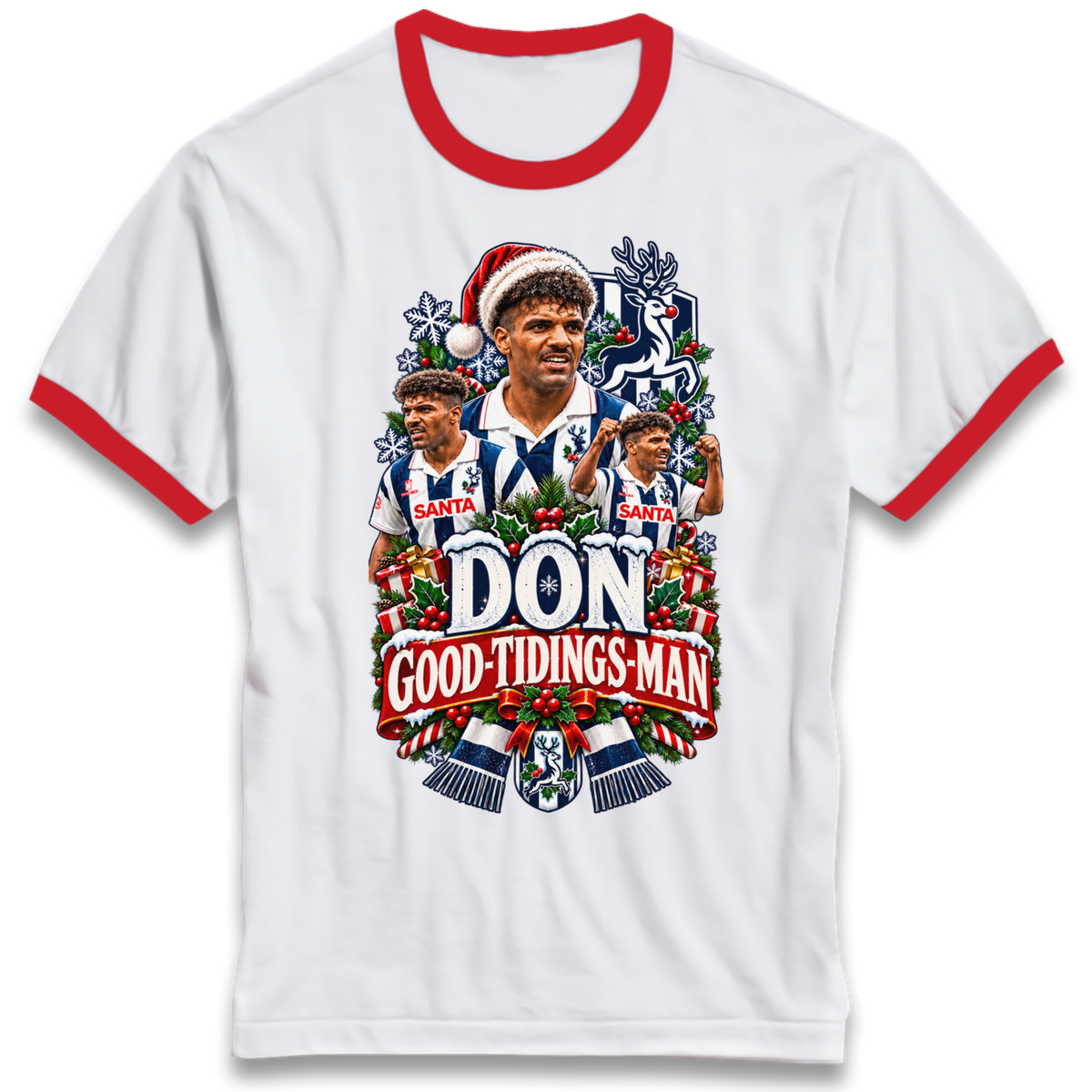 West Bromwich Albion Christmas Ringer T-Shirt