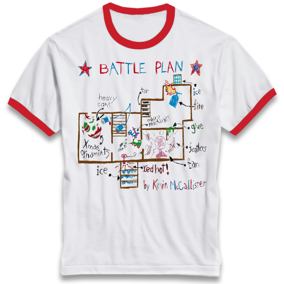 home alone battle plan Ringer T-Shirt