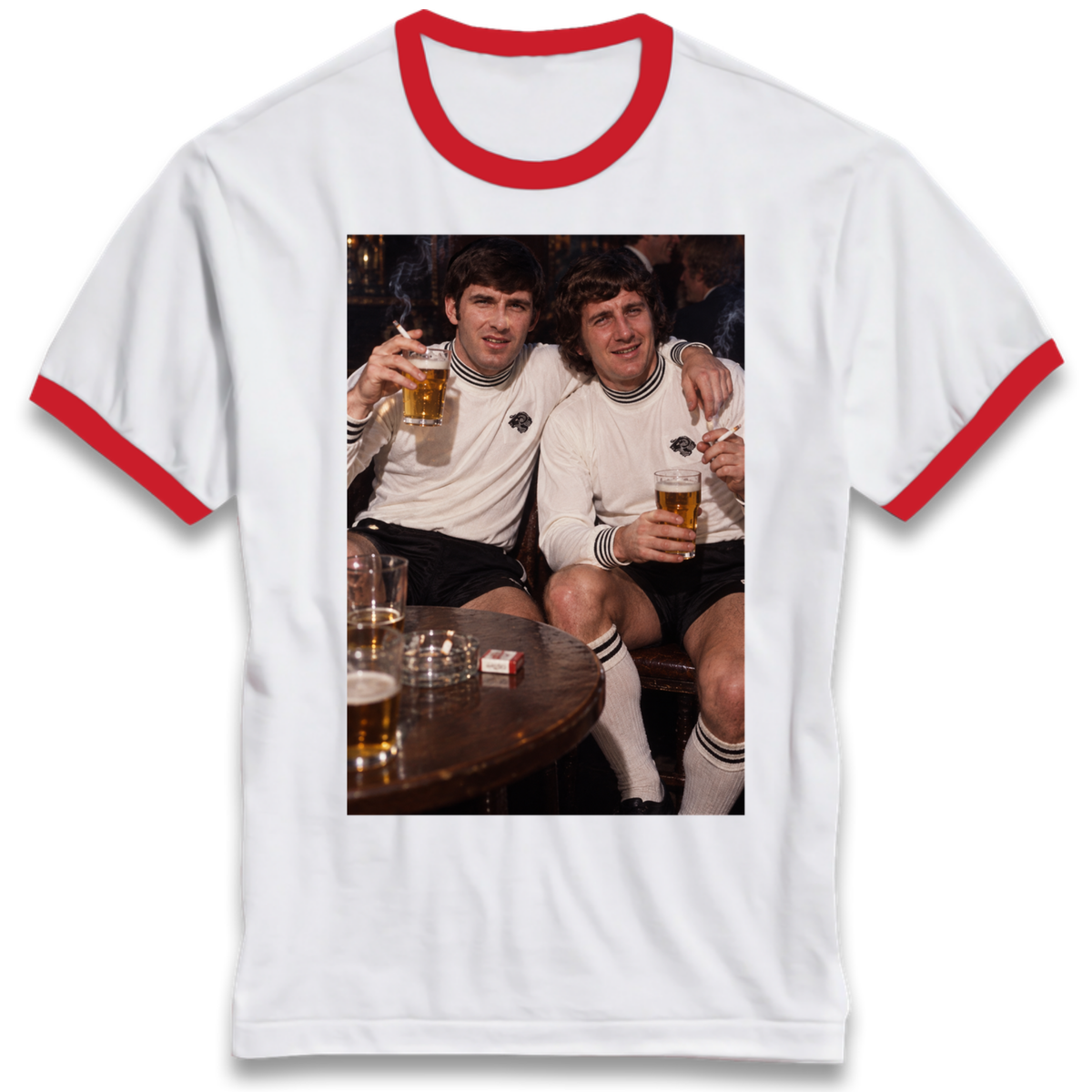 Derby County Legends Night Out Football Ringer T-Shirt