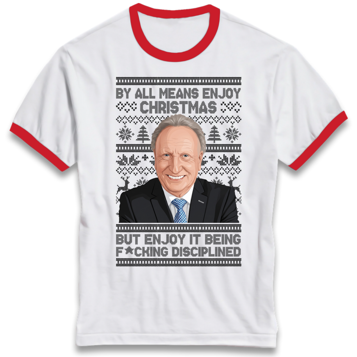 Neil Warnock Christmas Ringer T-Shirt