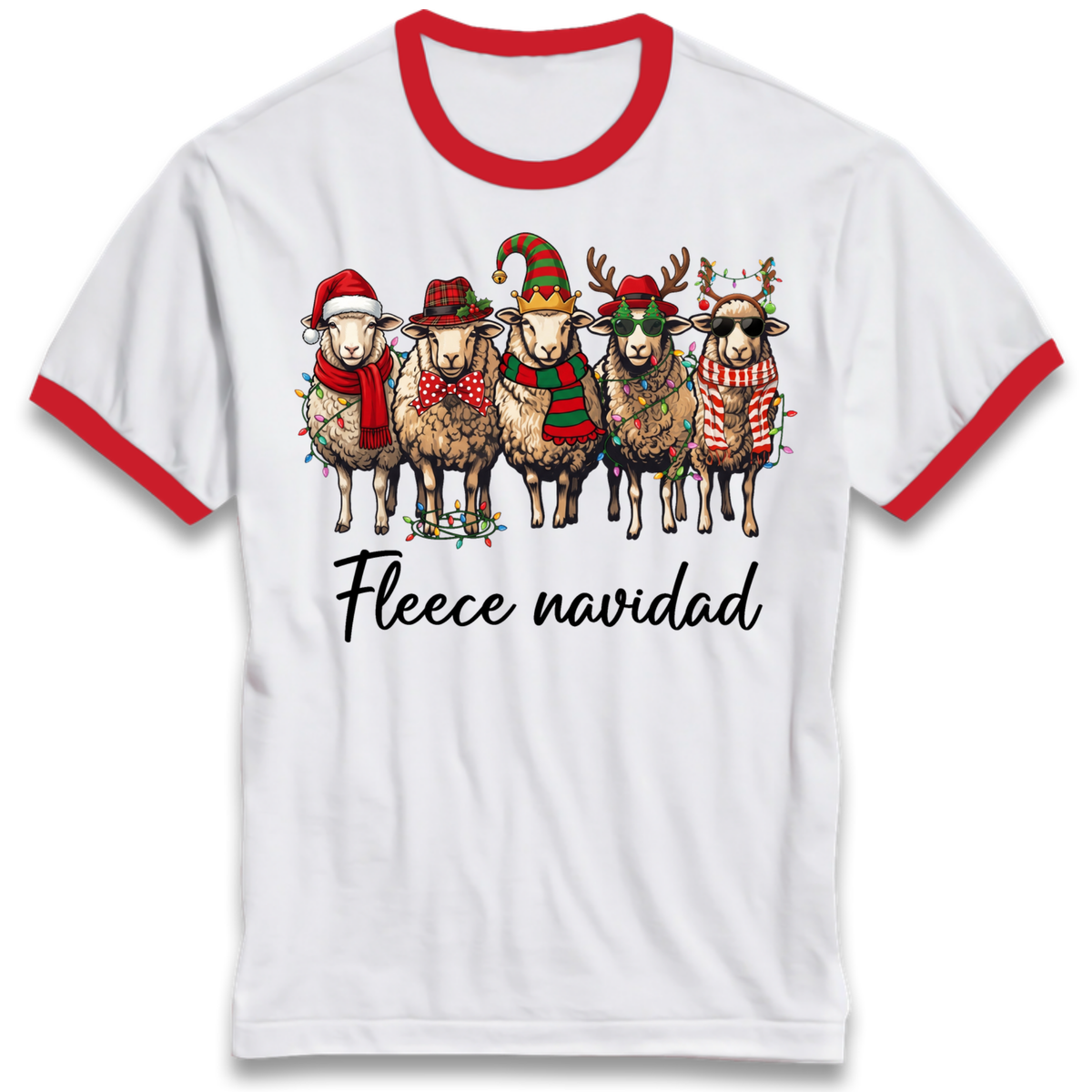 Christmas jumper Ringer T-Shirt