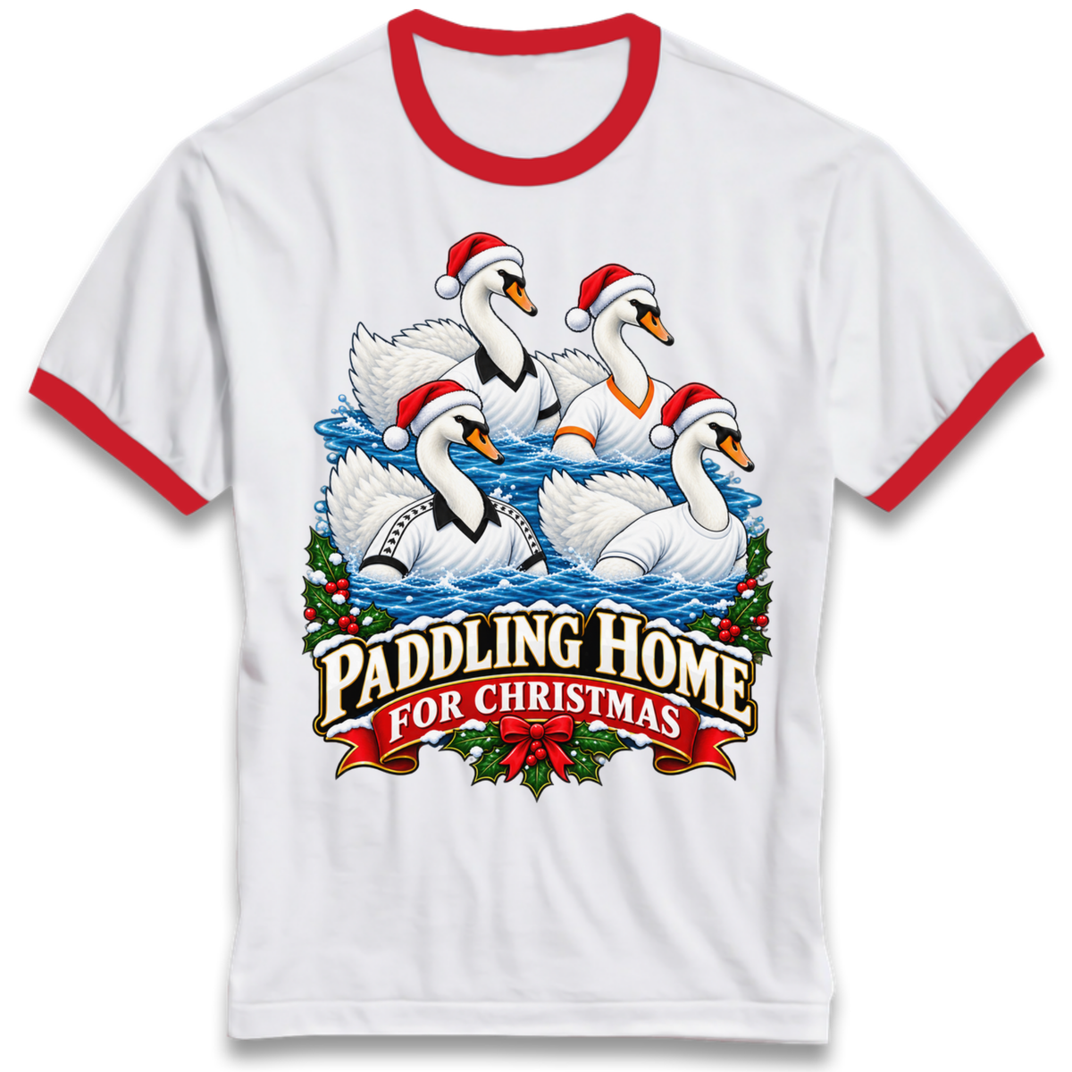 Swansea Christmas Ringer T-Shirt