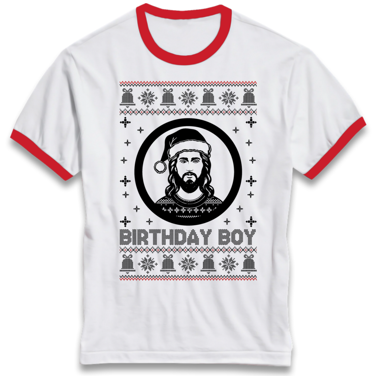 Jesus Birthday Christmas Ringer T-Shirt