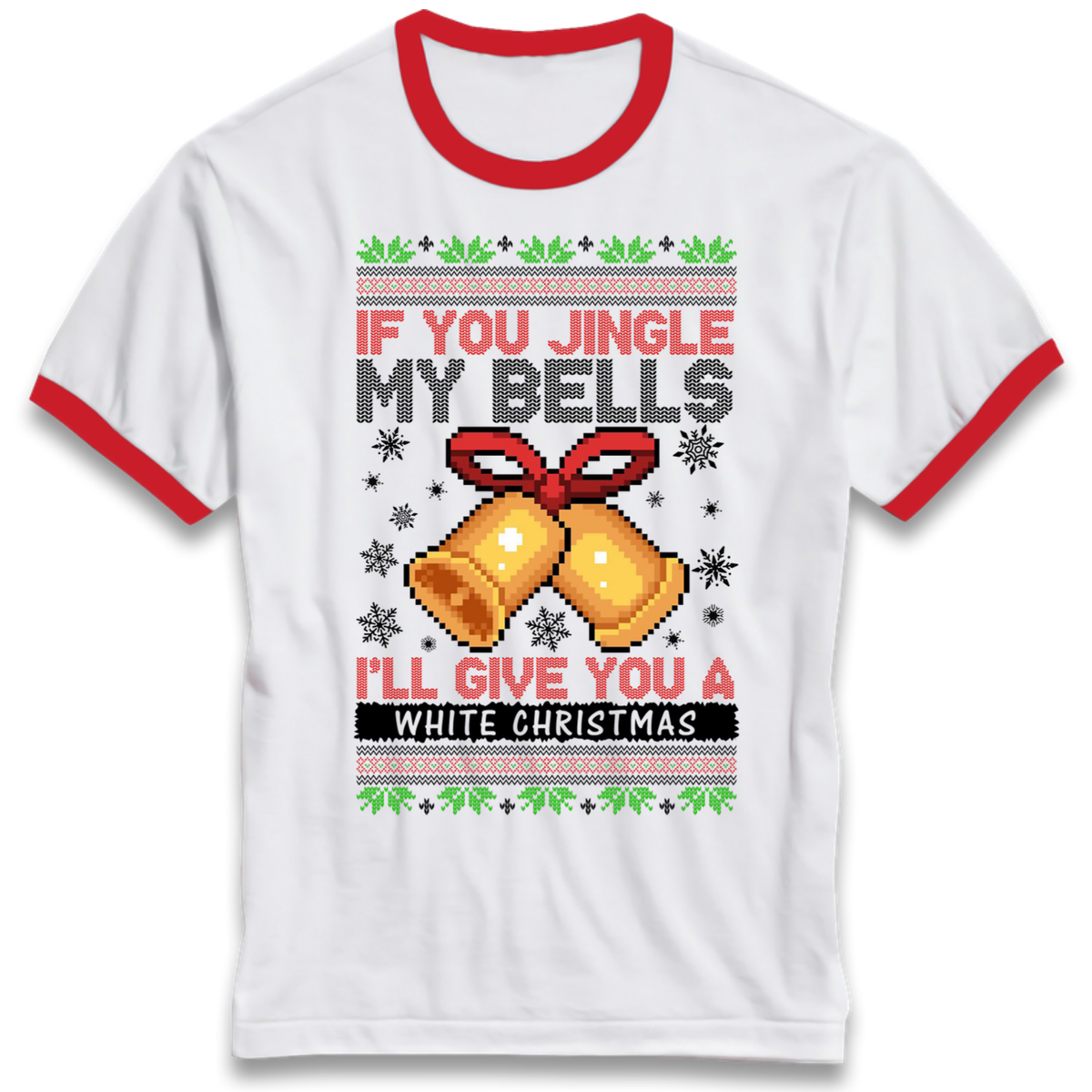 Bell Slogan Clothing Ringer T-Shirt