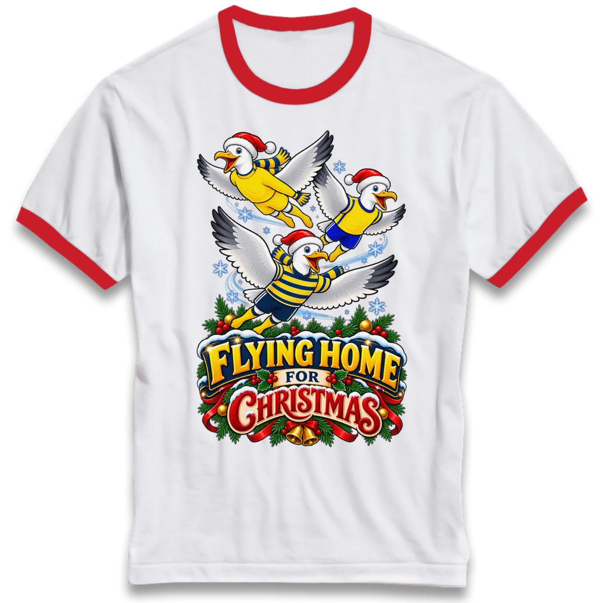 Torquay United Christmas Ringer T-Shirt