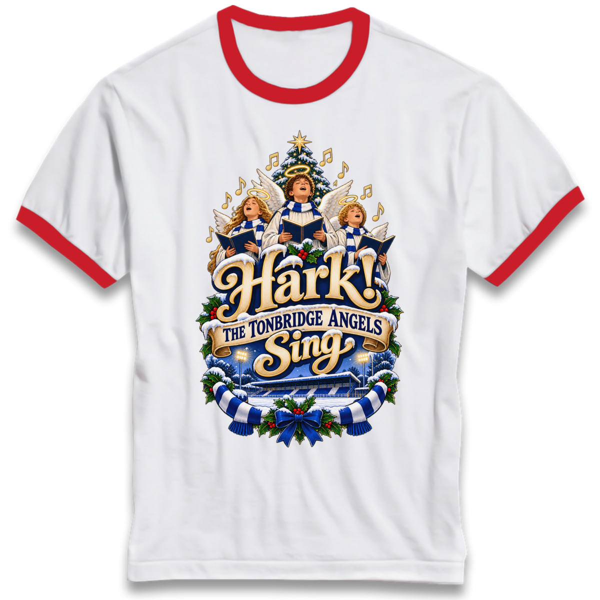 Tonbridge Angels Christmas Ringer T-Shirt