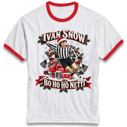Grimsby Football Christmas Ringer T-Shirt