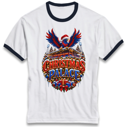 Crystal Palace Football Christmas Ringer T-Shirt