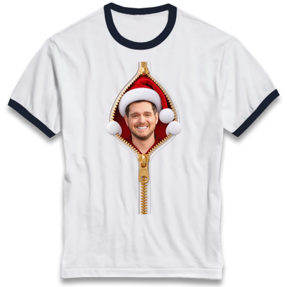Christmas jumper Ringer T-Shirt