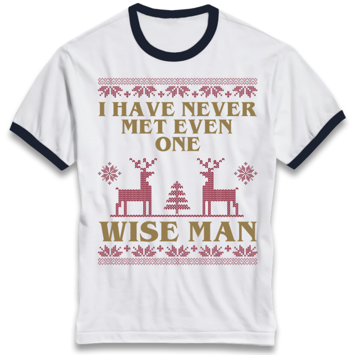 Retro Festive Graphic Ringer T-Shirt