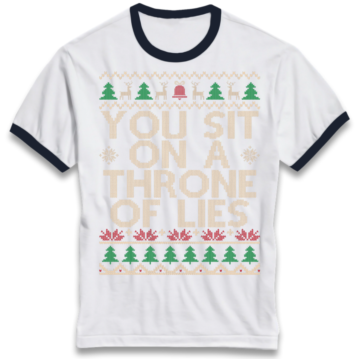 Throne Of Lies Christmas Ringer T-Shirt