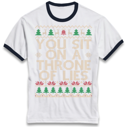 Throne Of Lies Christmas Ringer T-Shirt