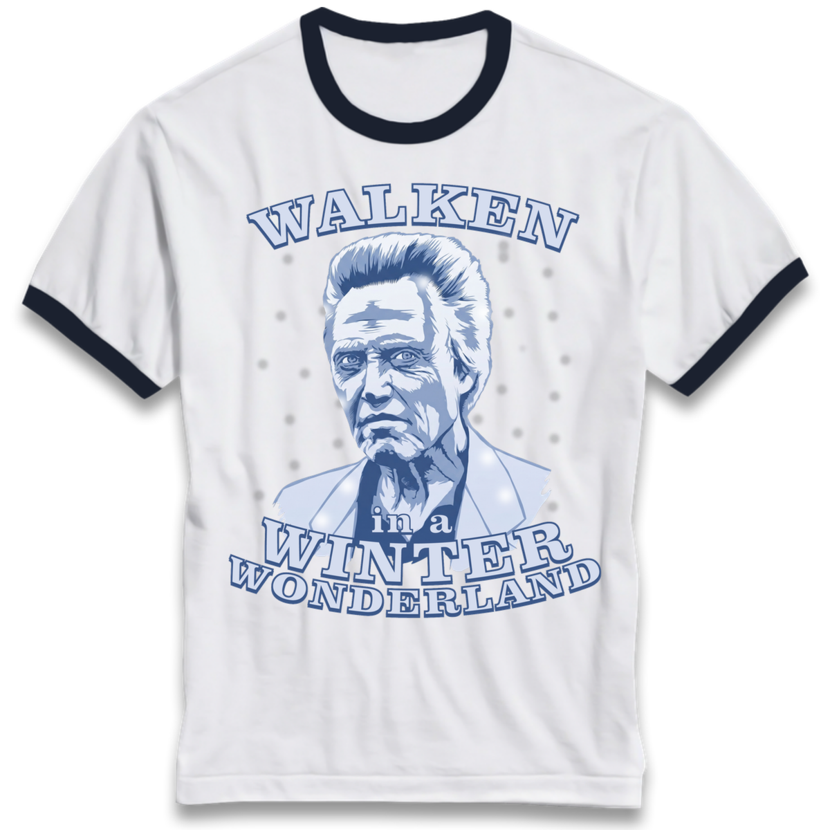 Christopher Walken Christmas Ringer T-Shirt