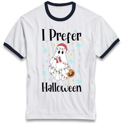Halloween Christmas Crossover Ringer T-Shirt