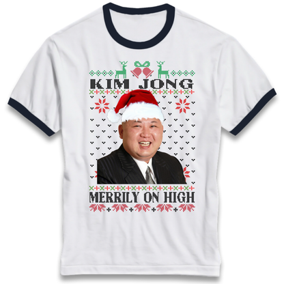 Kim Jong Christmas Ringer T-Shirt
