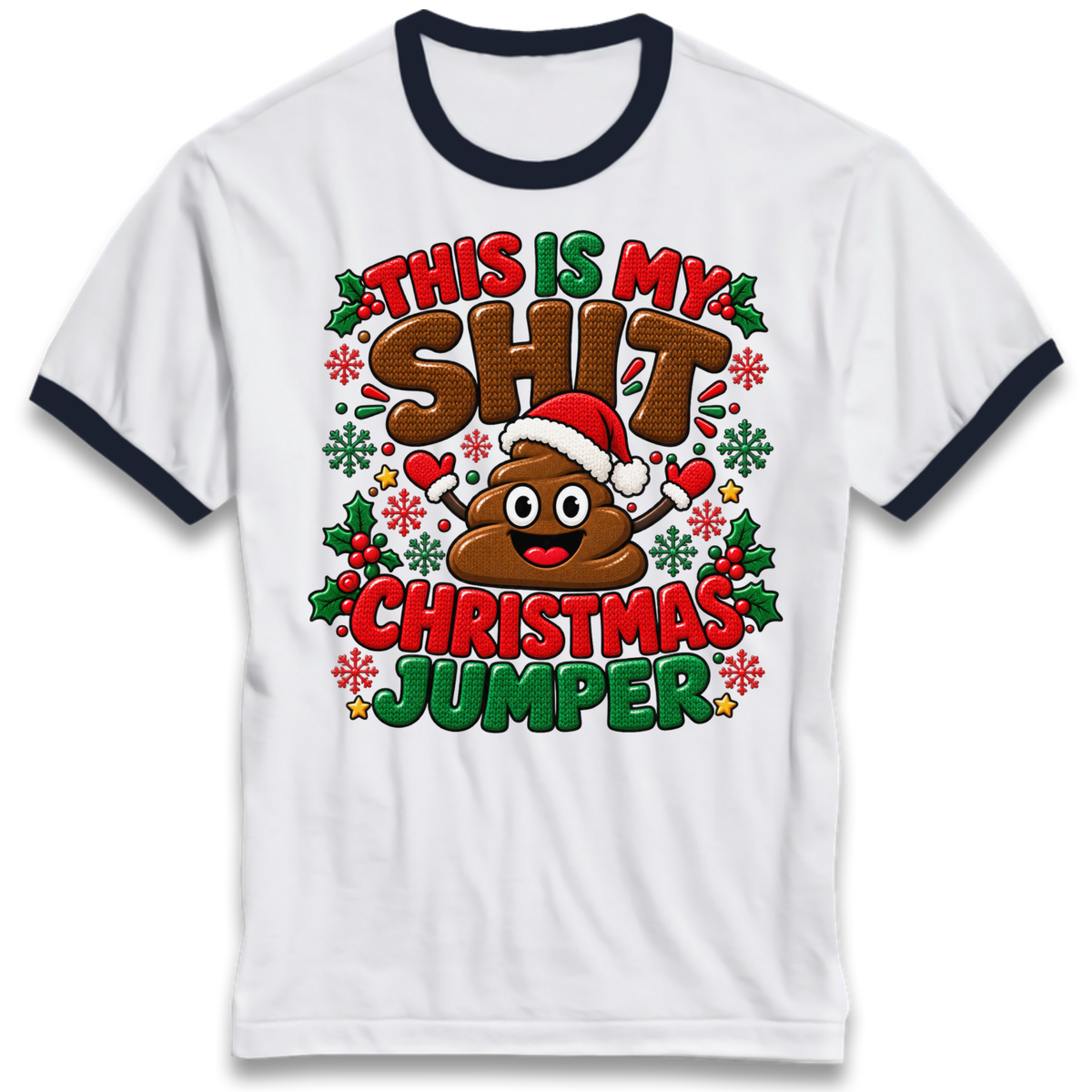Shit Christmas Ringer T-Shirt