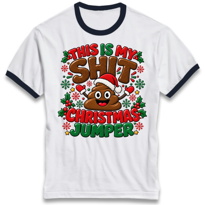 Shit Christmas Ringer T-Shirt