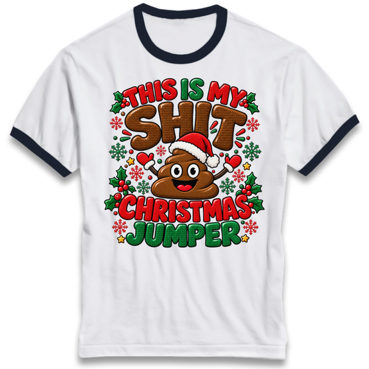 Shit Christmas Ringer T-Shirt