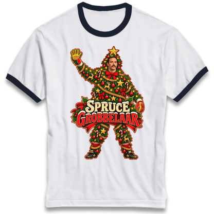 Retro Liverpool Christmas Ringer T-Shirt