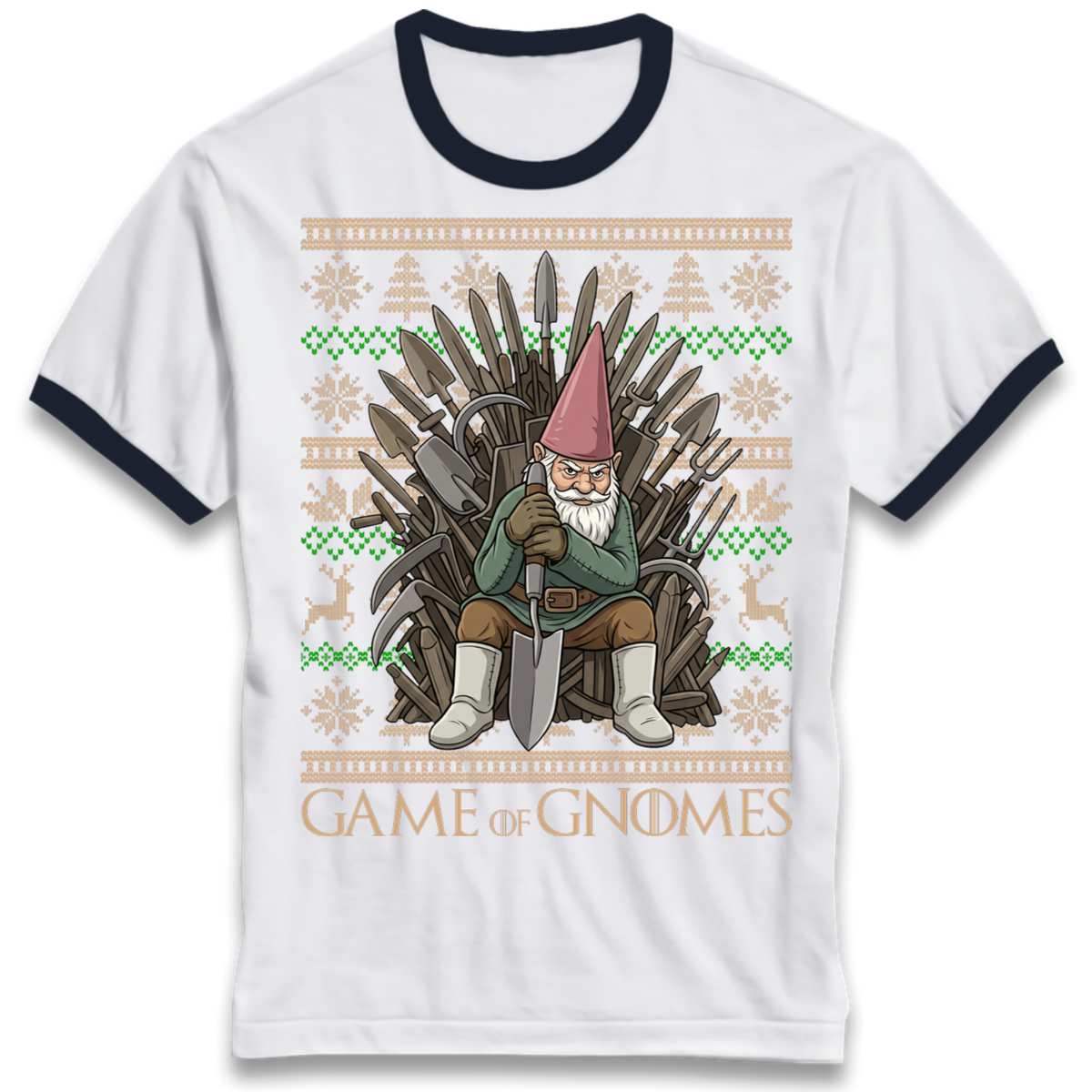 Christmas jumper Ringer T-Shirt