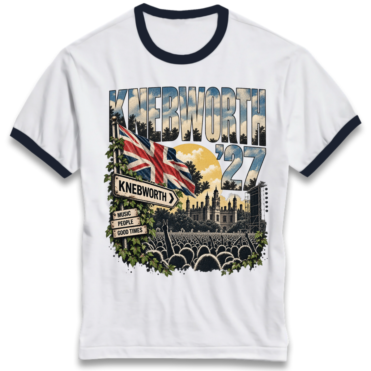 Oasis Knebworth Live '27 Ringer T-Shirt