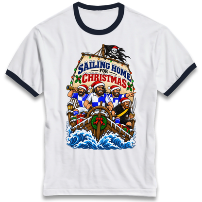 Bristol Rovers Christmas Ringer T-Shirt
