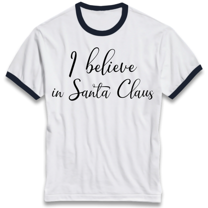 Santa Faith Gift Ringer T-Shirt