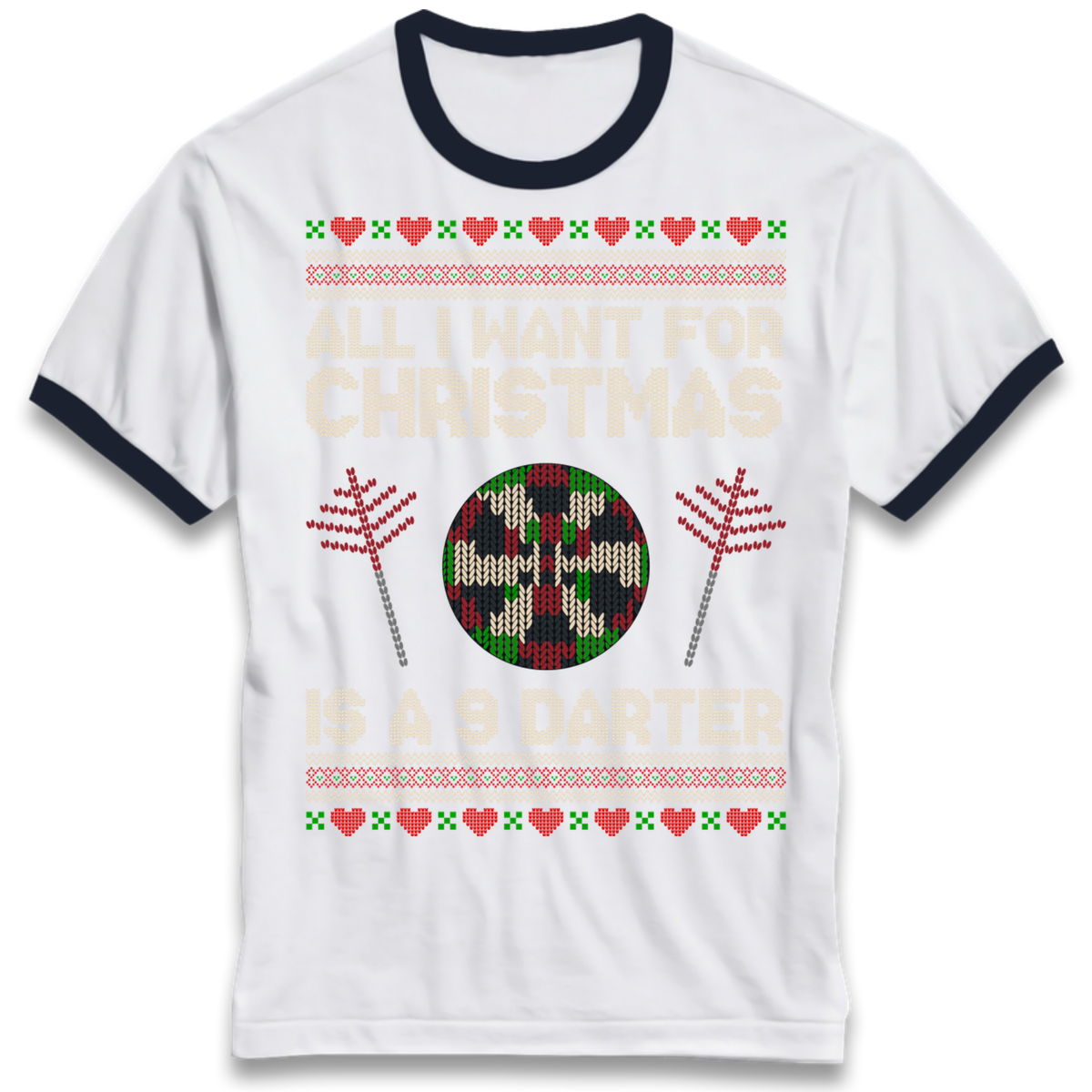 Christmas jumper Ringer T-Shirt
