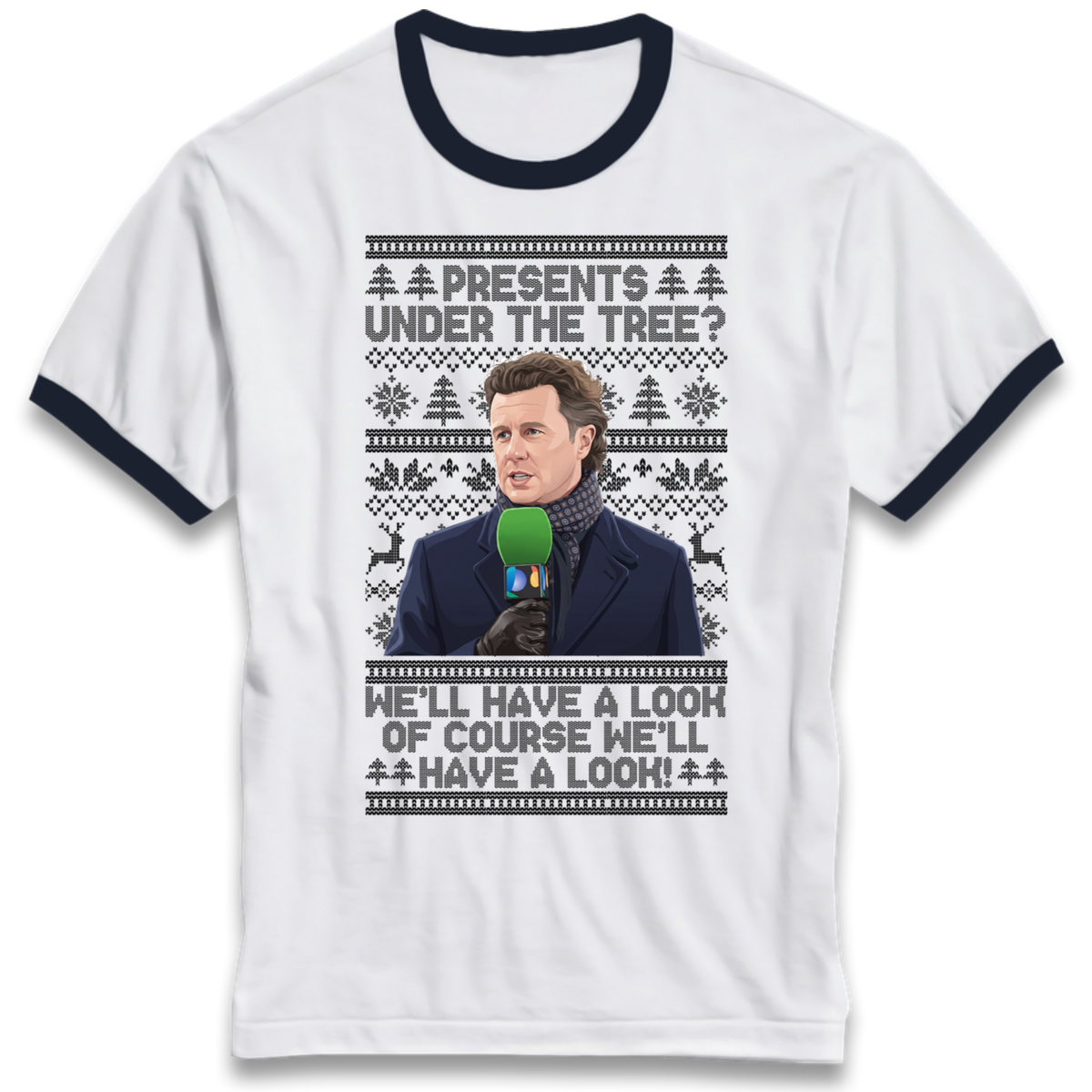 Steve Mcmanaman Christmas Ringer T-Shirt