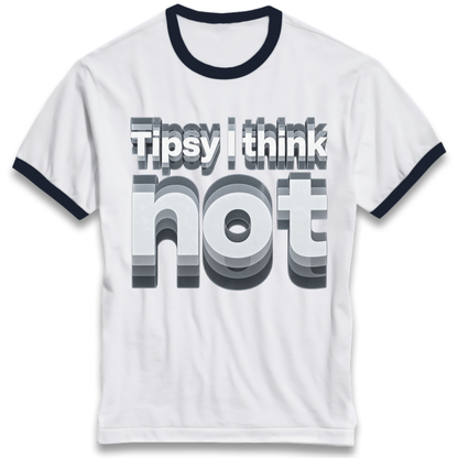 Tipsy I Think Not TikTok Viral Ringer T-Shirt
