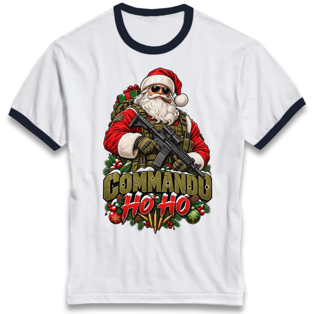 Commando Christmas Ringer T-Shirt