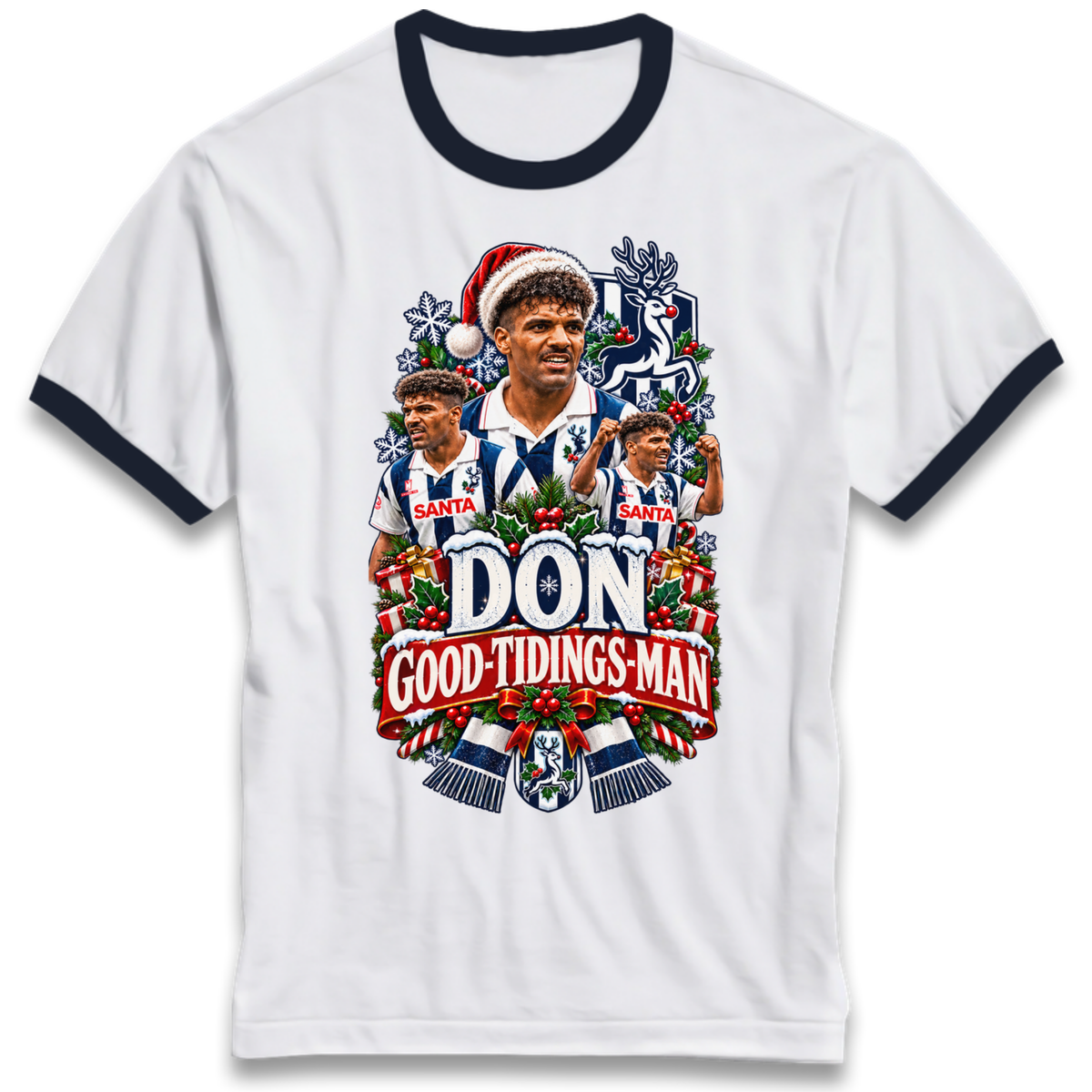 West Bromwich Albion Christmas Ringer T-Shirt