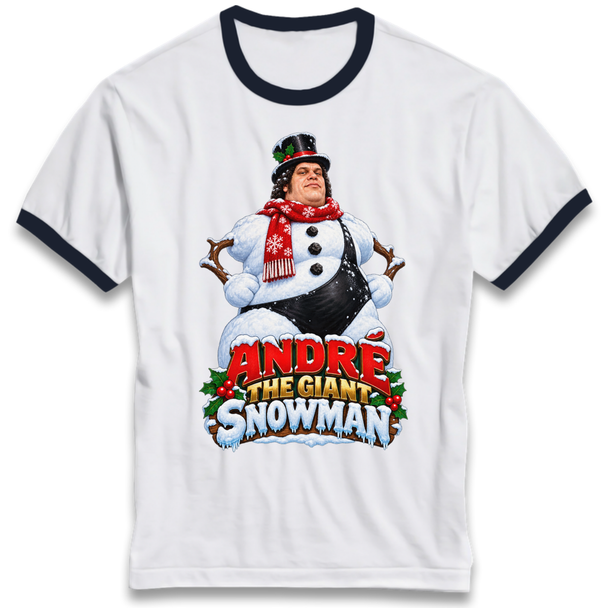 Andre The Giant Christmas Ringer T-Shirt
