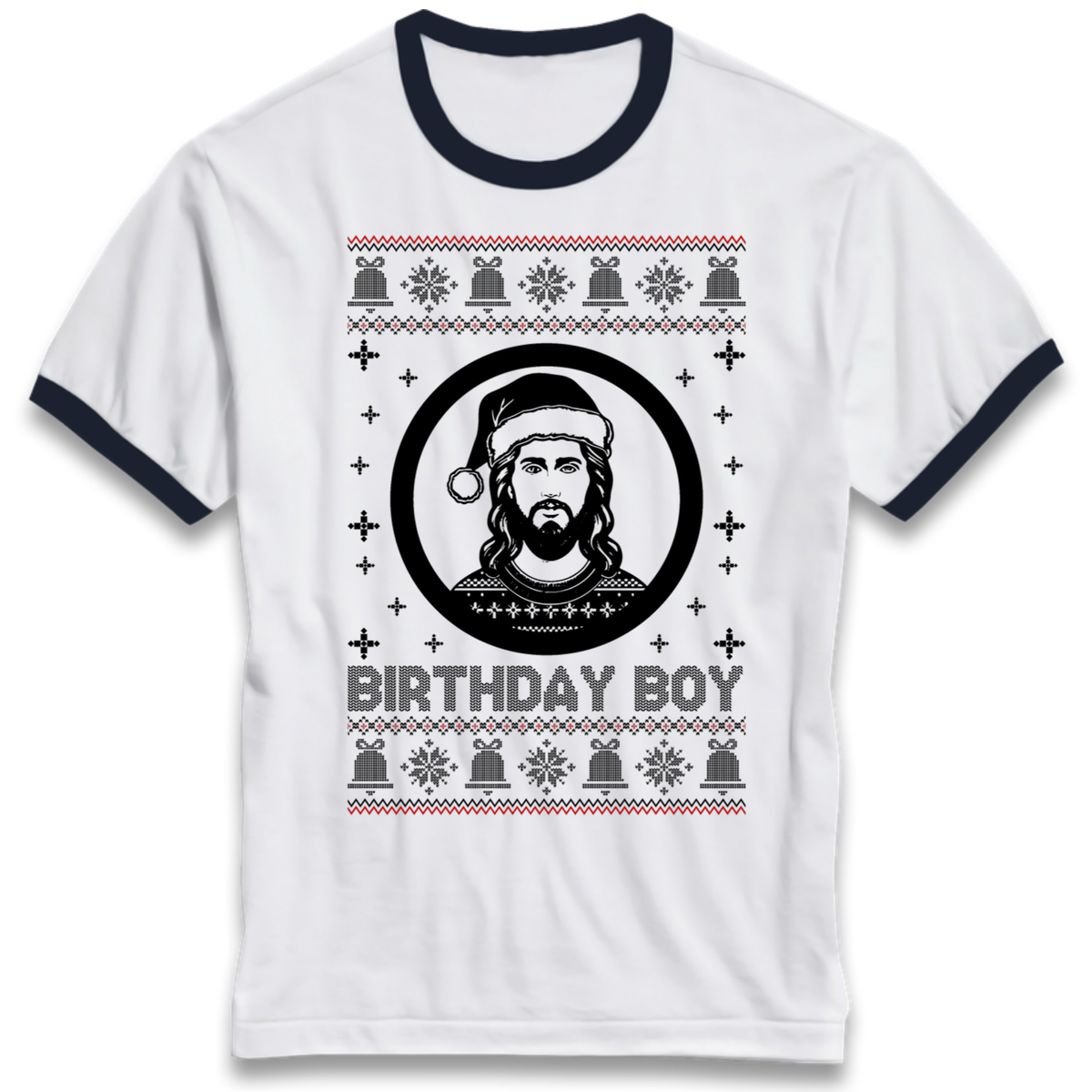 Jesus Birthday Christmas Ringer T-Shirt