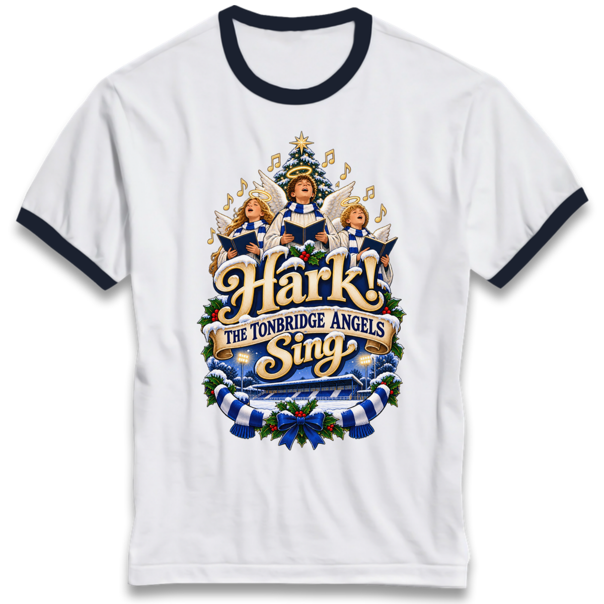 Tonbridge Angels Christmas Ringer T-Shirt