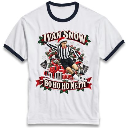 Grimsby Football Christmas Ringer T-Shirt