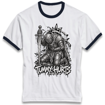Tummy Hurts Knight Ringer T-Shirt