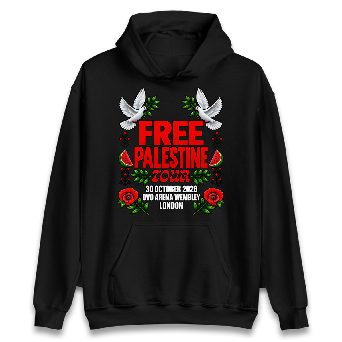 Macklemore and Friends Free Palestine Tour London 2026 Hoodie
