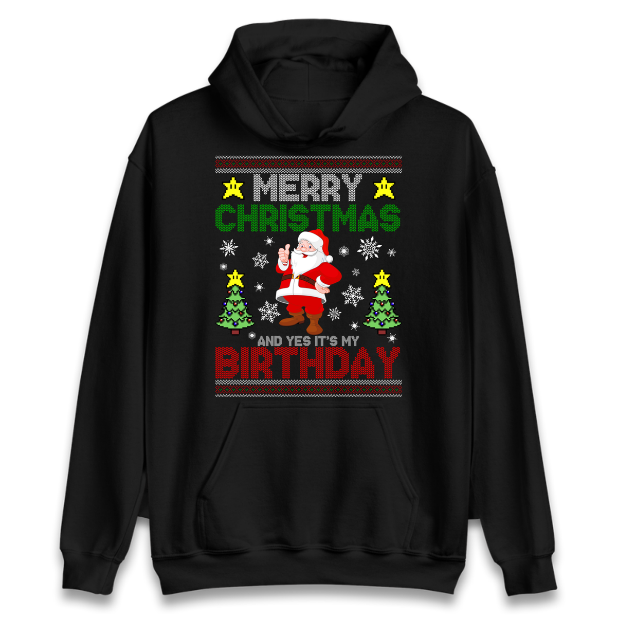 Santa birthday design Hoodie