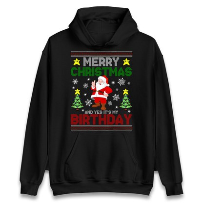 Santa birthday design Hoodie