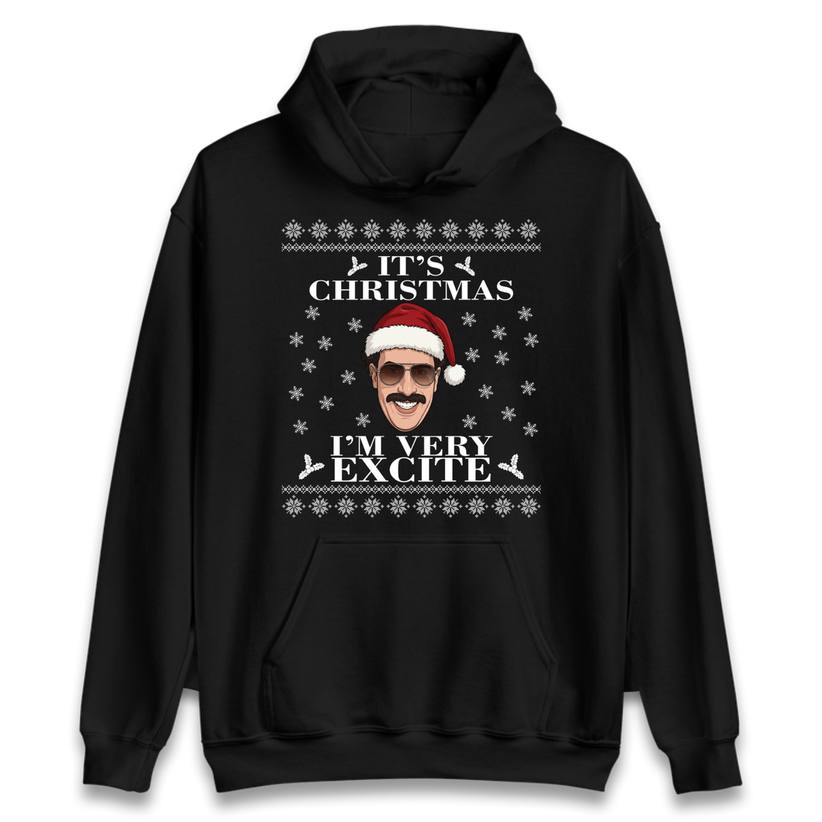 I Very Excite Christmas Hoodie