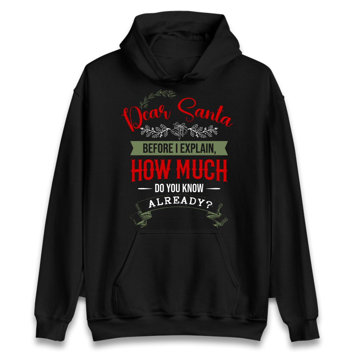 naughty christmas outfit Hoodie