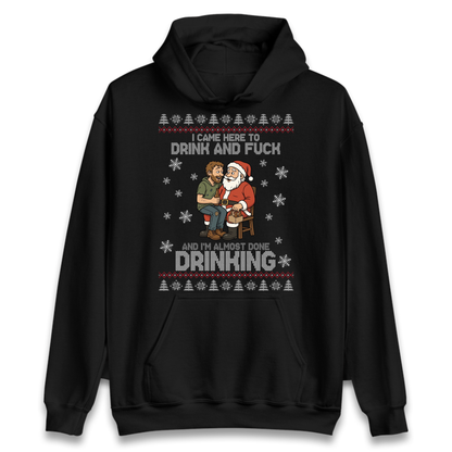 Rude Santa Graphic Hoodie