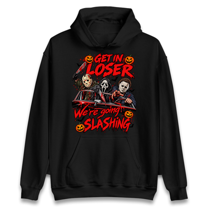Retro Horror Movie Halloween Slasher Villains Hoodie