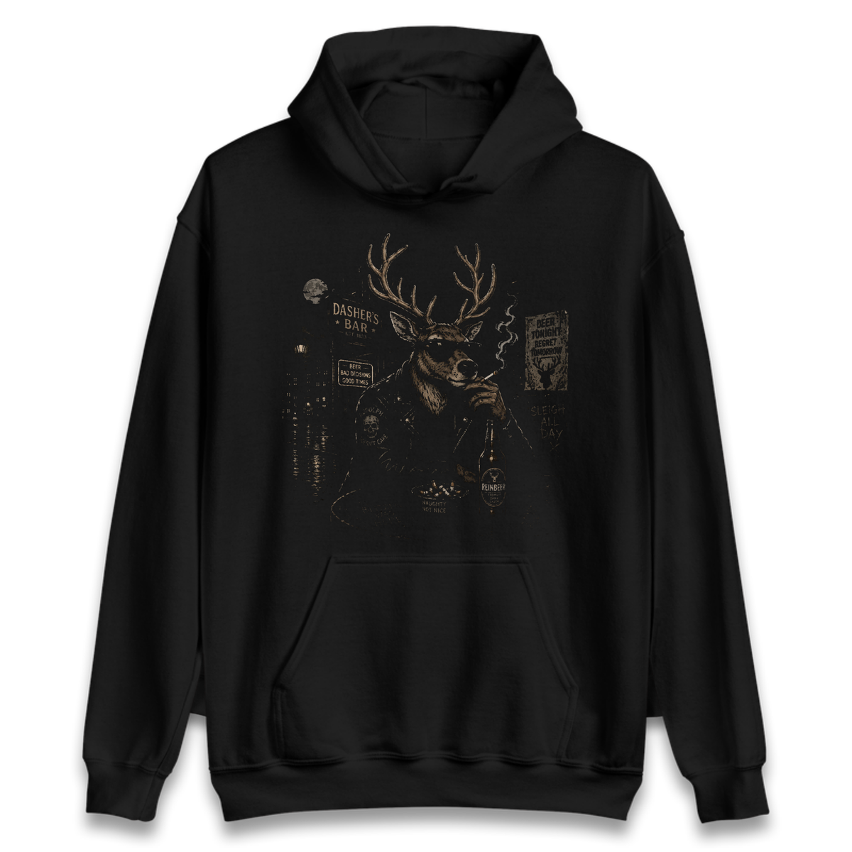 Reindeer Night Out Hoodie